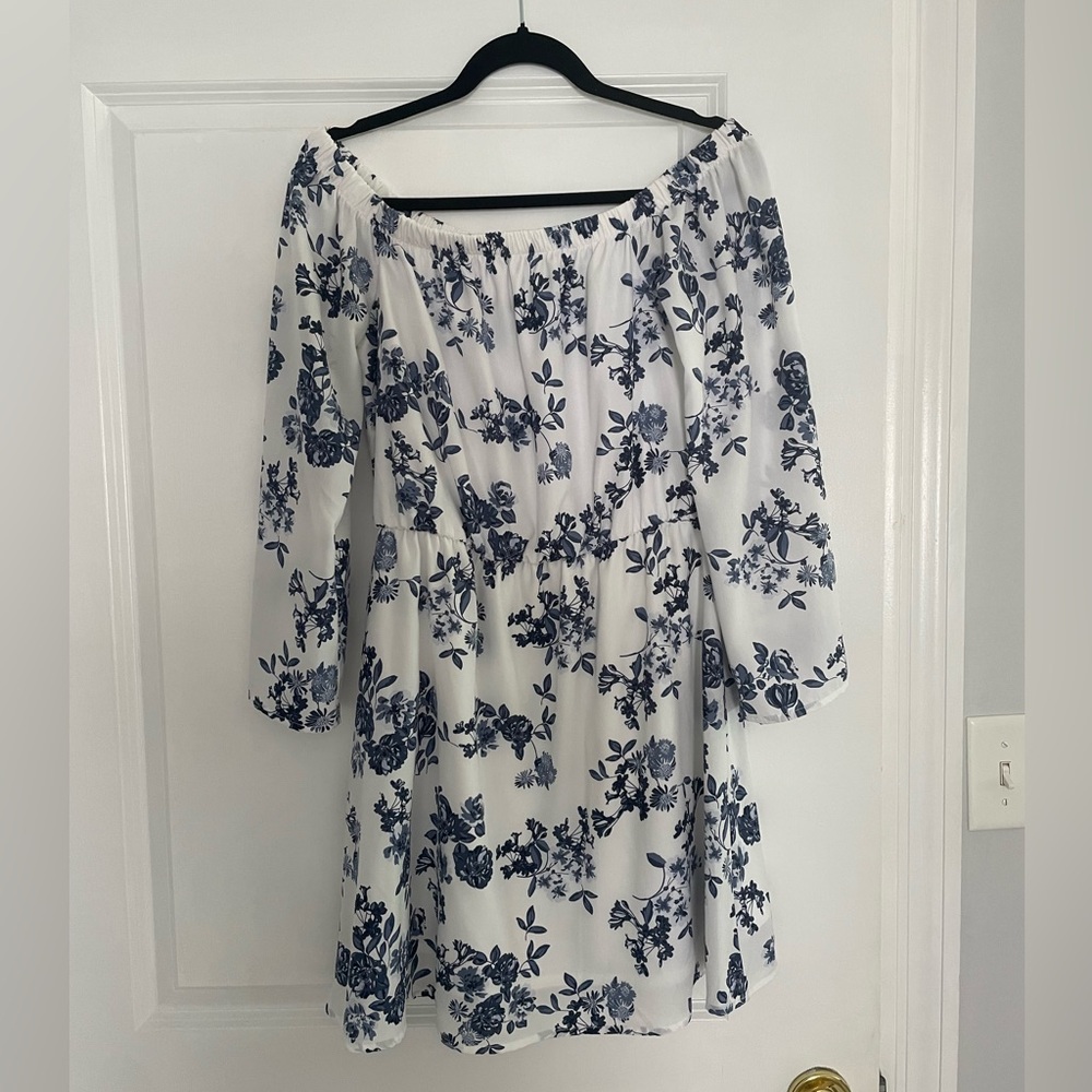 Altar’d State Blue and White Dress